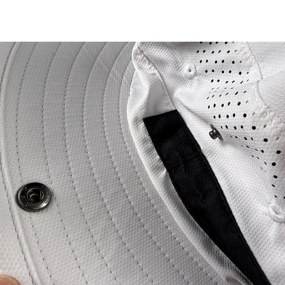 GOAT USA Men's Lacrosse Bucket Hat White Wide Brim NWT Outdoors SUn Protection - Picture 8 of 8